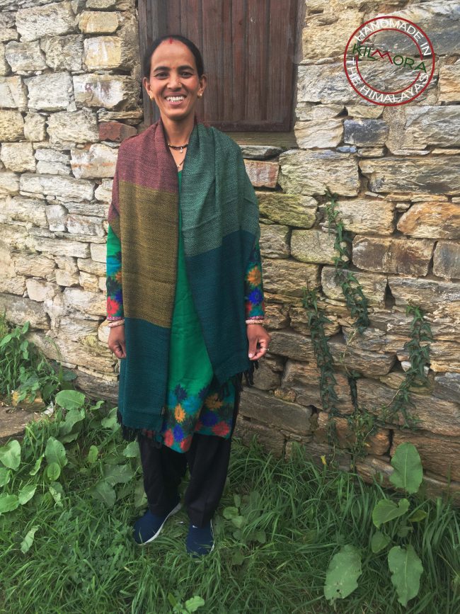 Pure merino wool stole