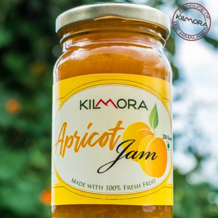 250 gram glass jar of Kilmora's Apricot Jam