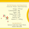 Nutritional information for Kilmora Apricot Jam