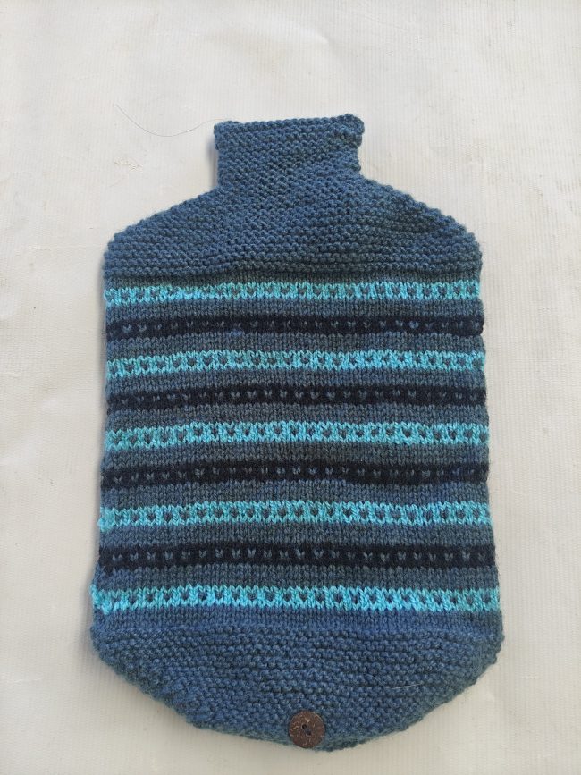 Hand-knitted Hot water Bottle Cover - Image 6