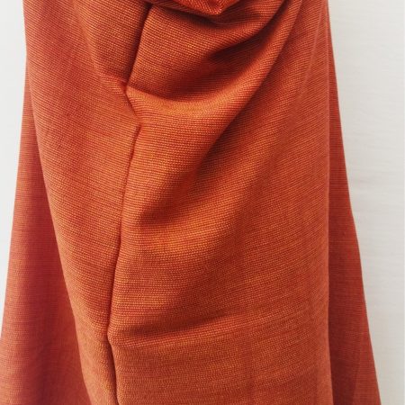 Handwoven shawl from Kilmora in tangerine with a beautiful weave pattern to elevate this shawl to one of effortless style and chic.