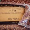 Close up of a packet of Himalayan Red Rice that shows weight (1kg)