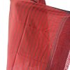 Pure woollen shawl from Kilmora in bold vertical stripes of candy and garnet