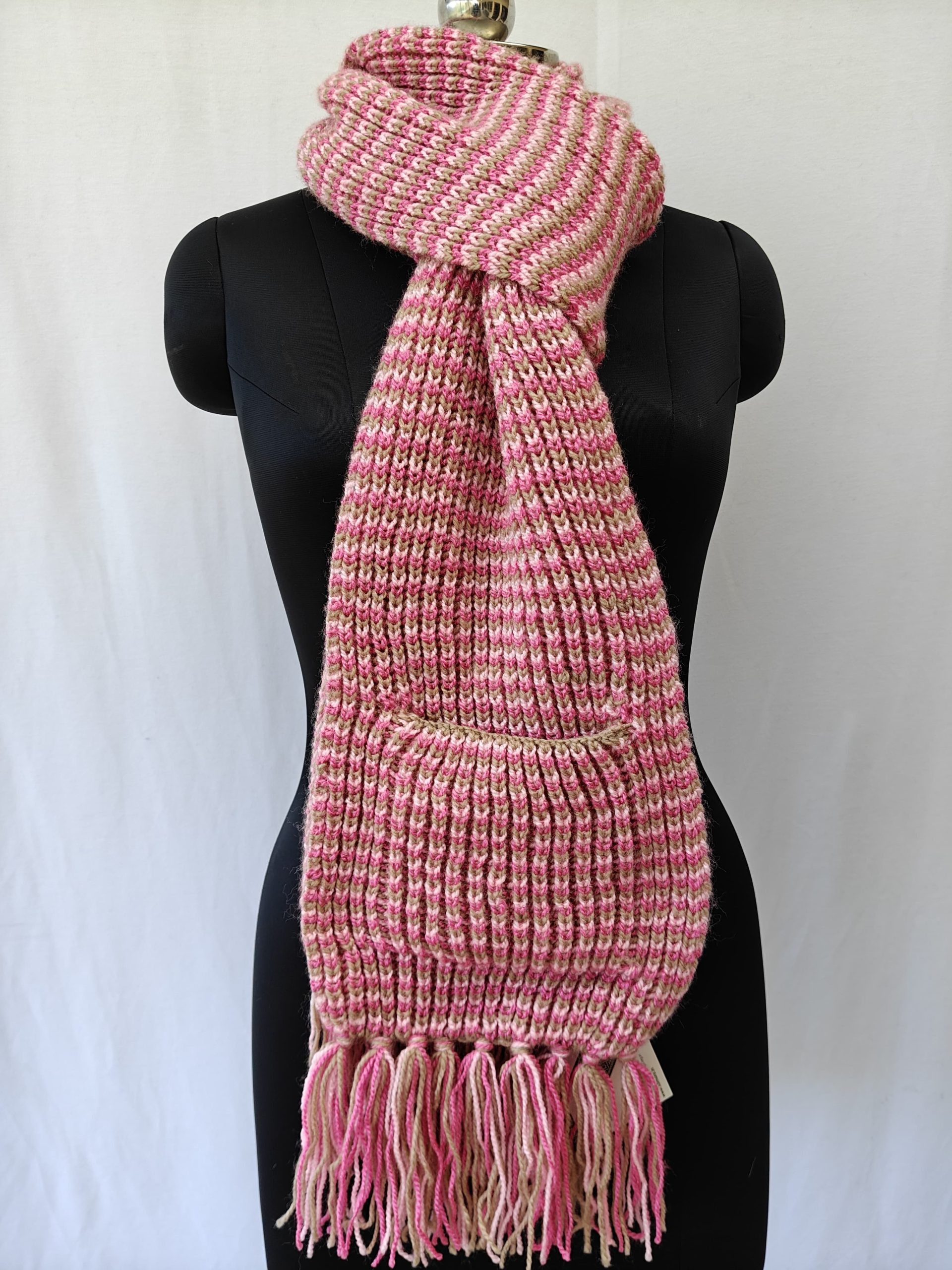 Hand-knitted Muffler (Long) with Pockets - Image 55
