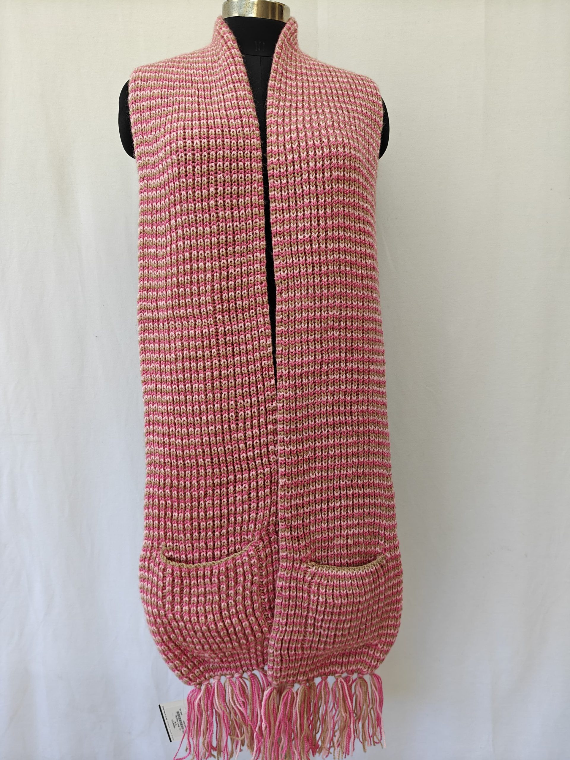 Hand-knitted Muffler (Long) with Pockets - Image 53