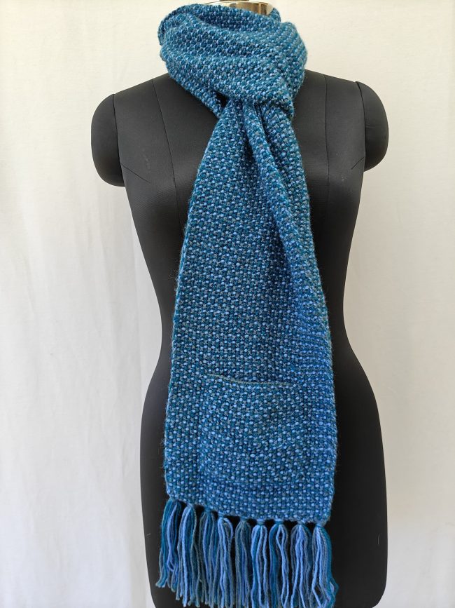 Hand-knitted Muffler (Long) with Pockets – Kilmora