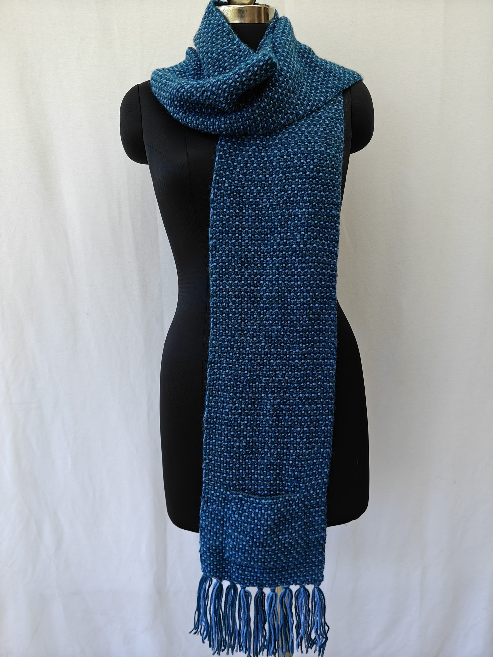 Hand-knitted Muffler (Long) with Pockets - Image 51