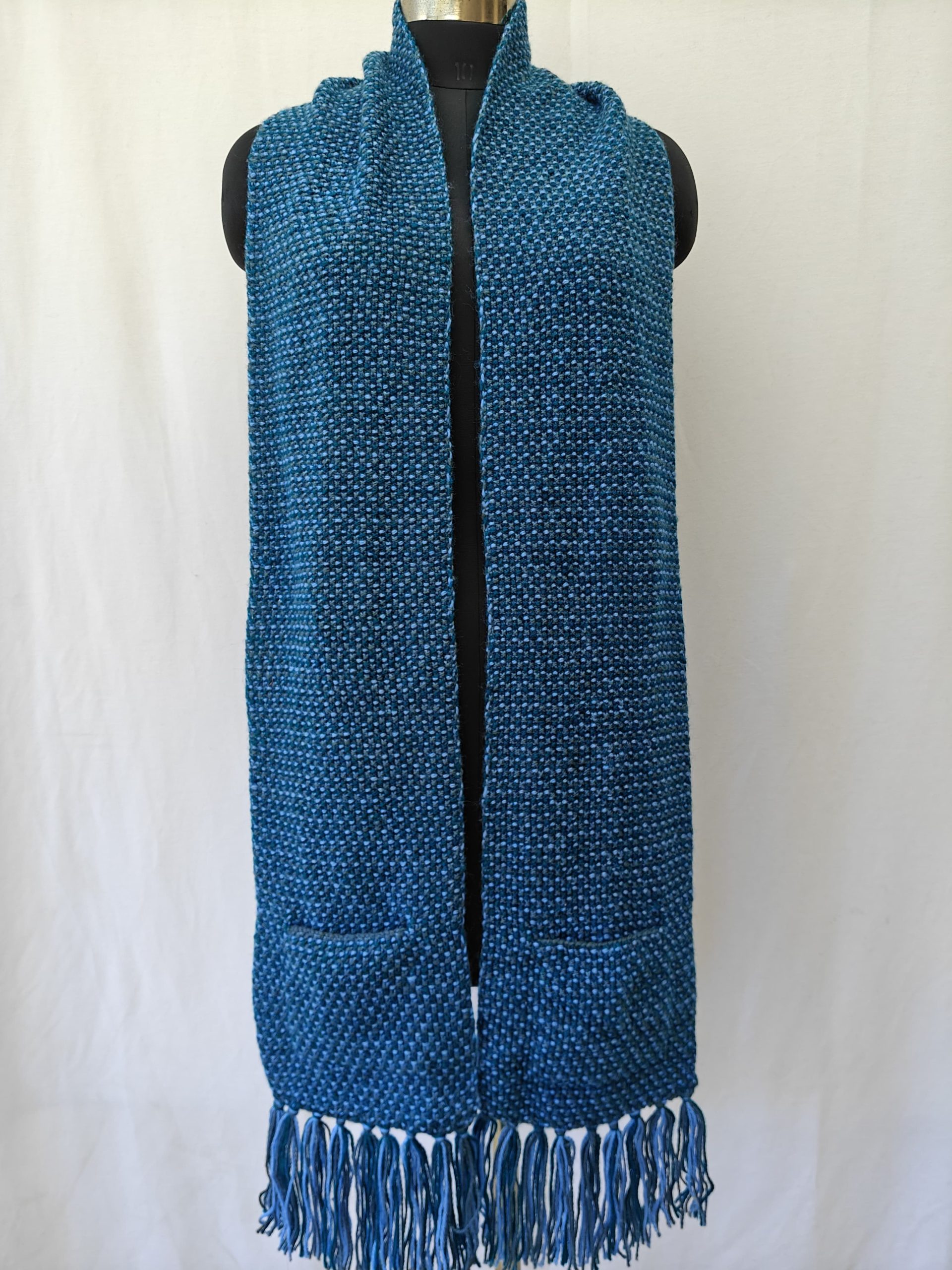 Hand-knitted Muffler (Long) with Pockets - Image 50