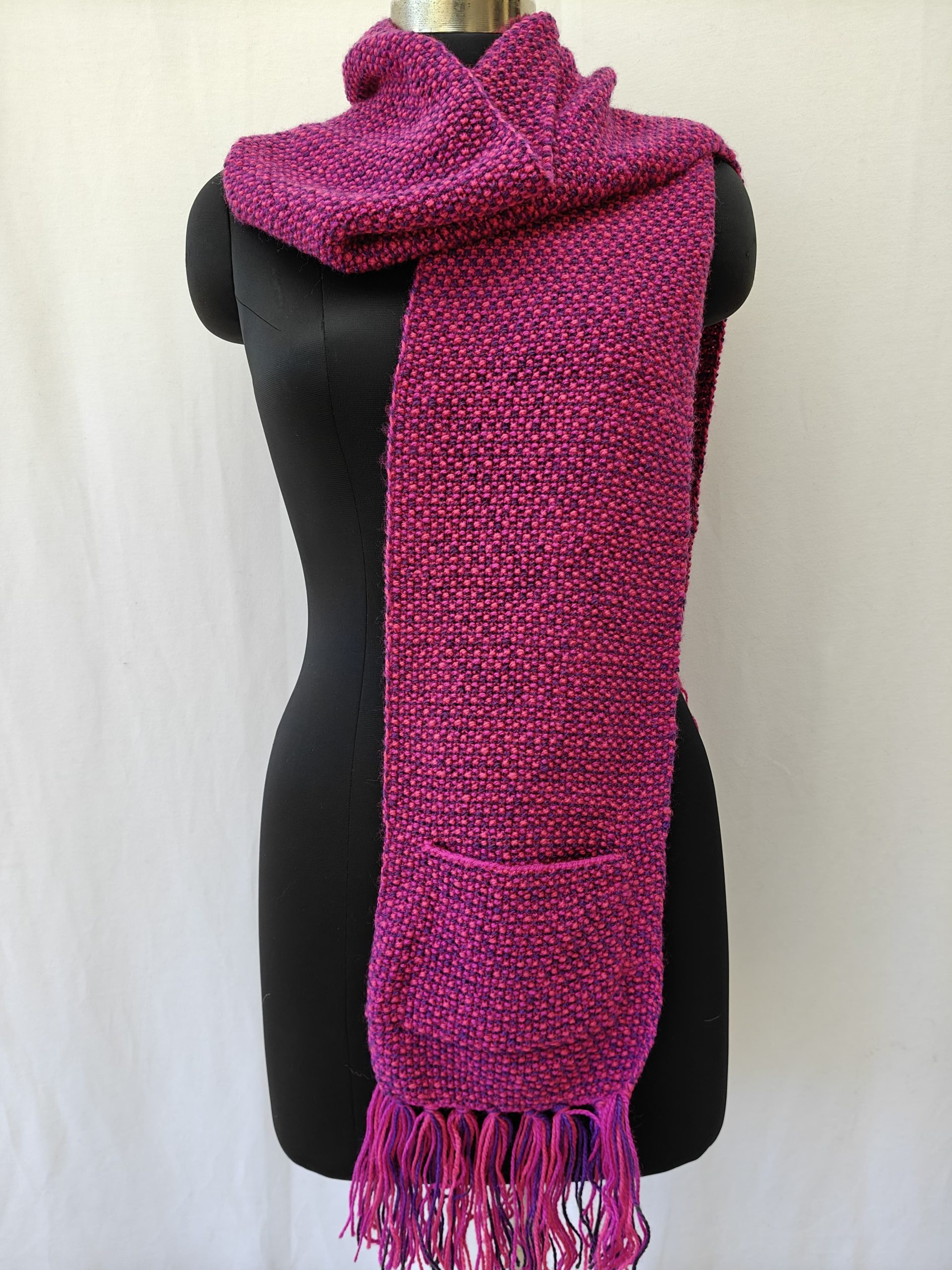 Hand-knitted Muffler (Long) with Pockets - Image 48