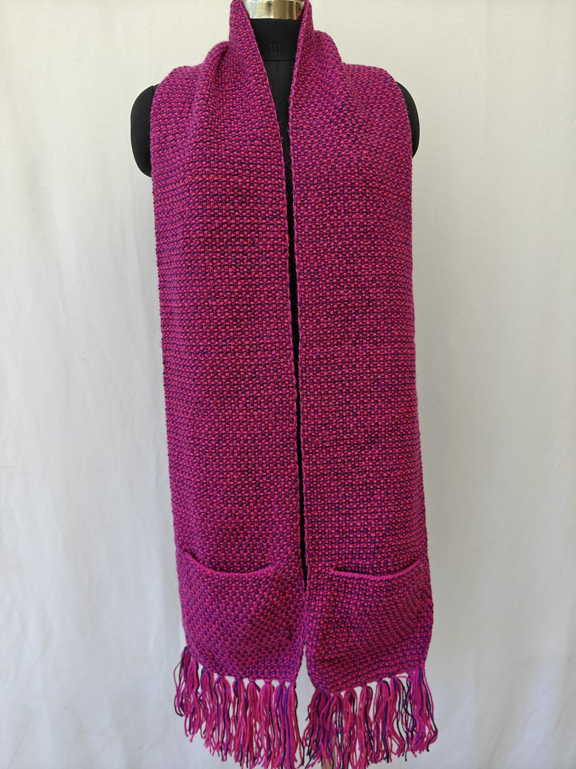 Hand-knitted Muffler (Long) with Pockets - Image 47