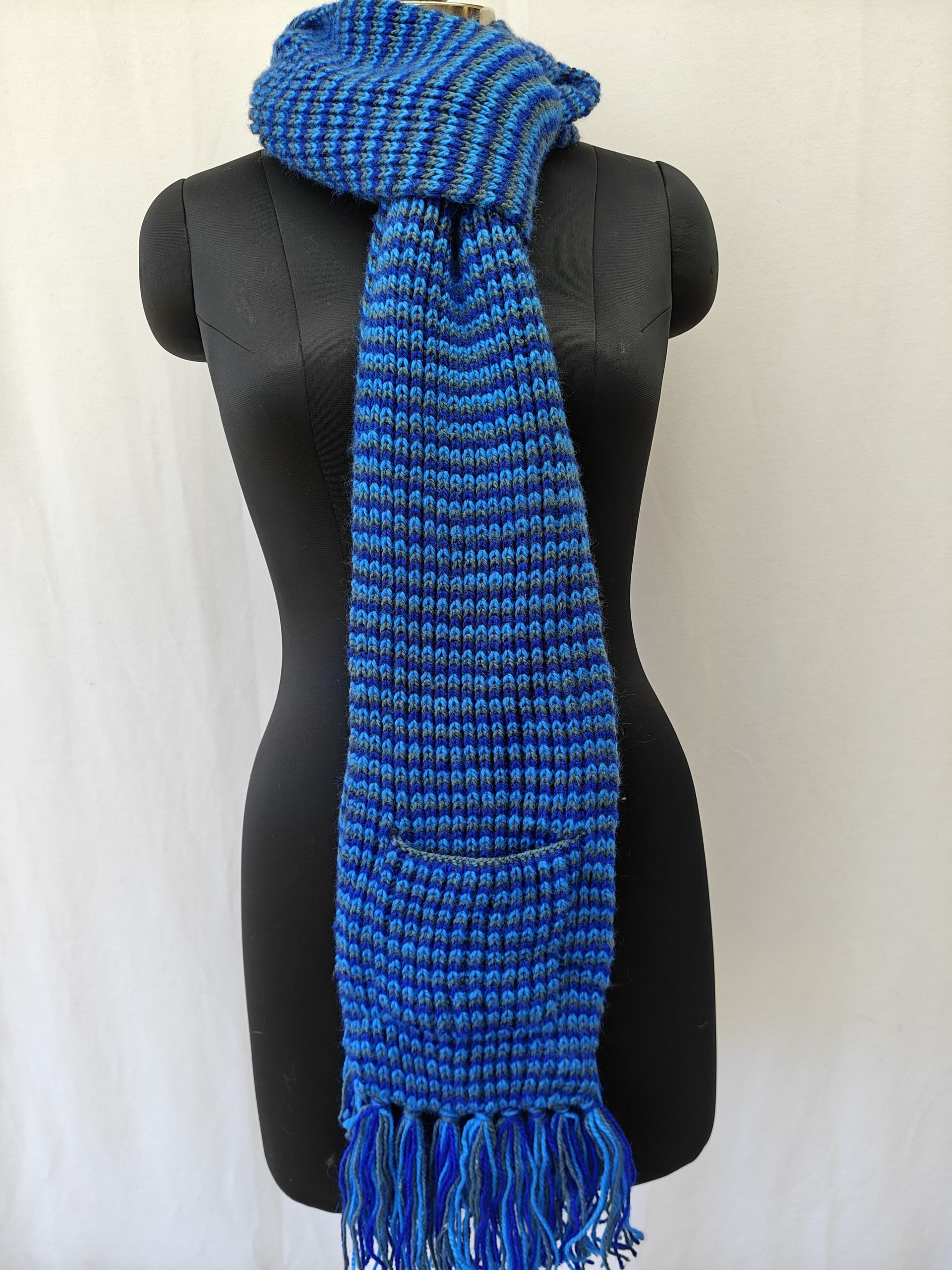 Hand-knitted Muffler (Long) with Pockets - Image 40