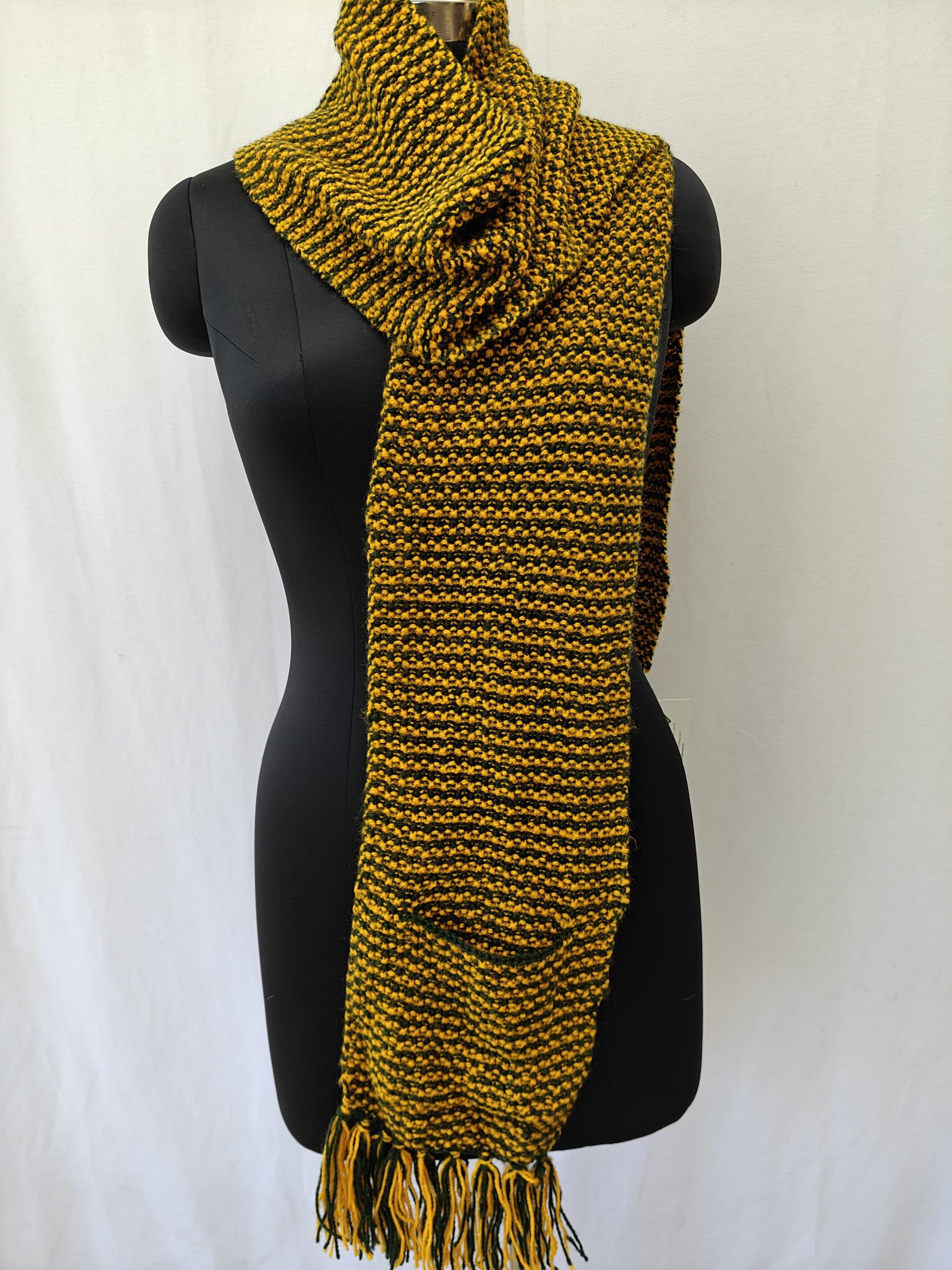 Hand-knitted Muffler (Long) with Pockets - Image 36