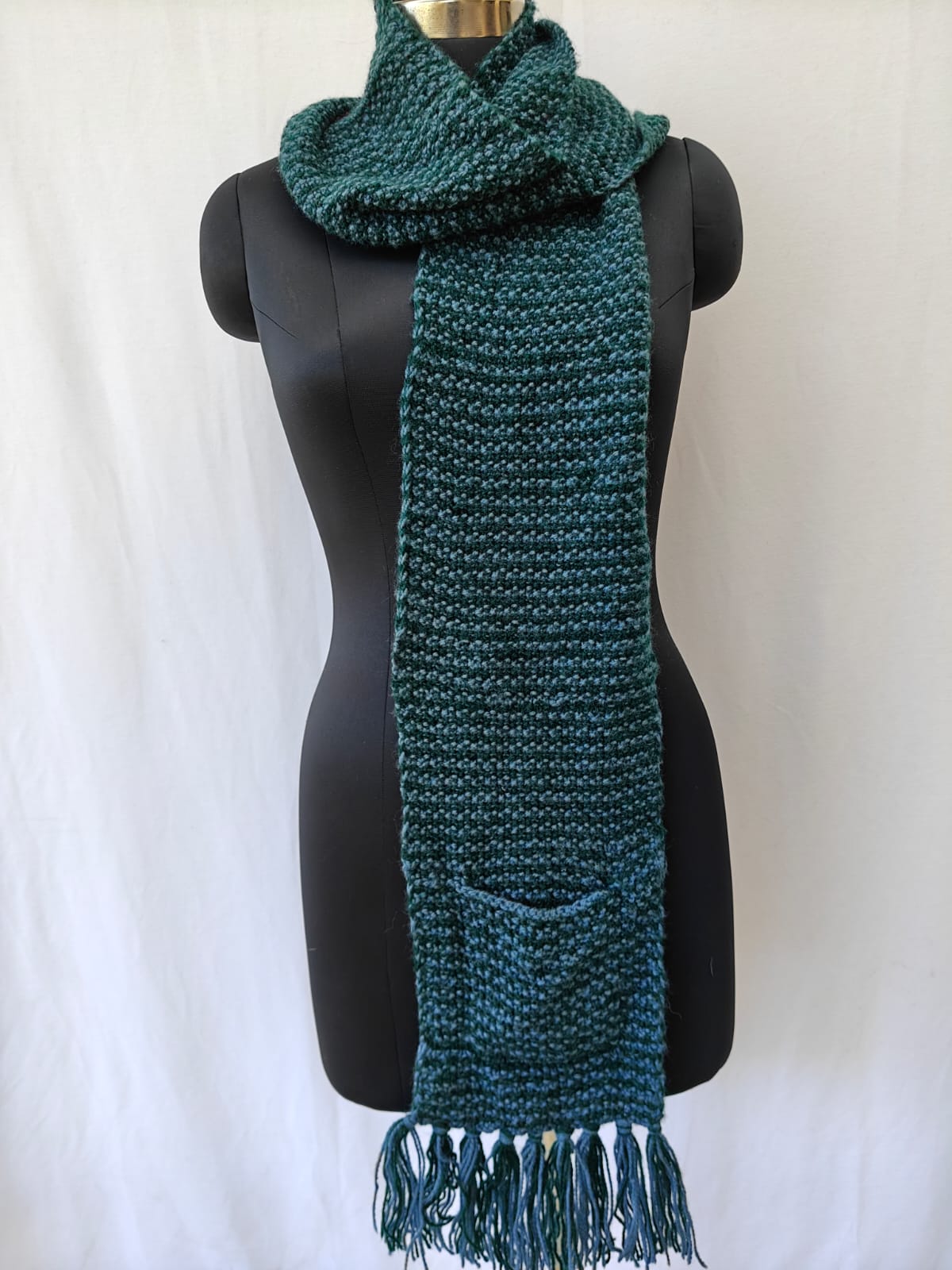 Hand-knitted Muffler (Long) with Pockets - Image 33