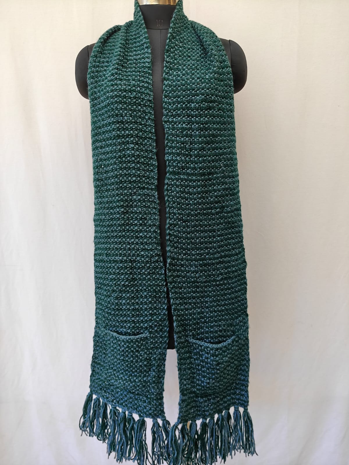 Hand-knitted Muffler (Long) with Pockets - Image 32