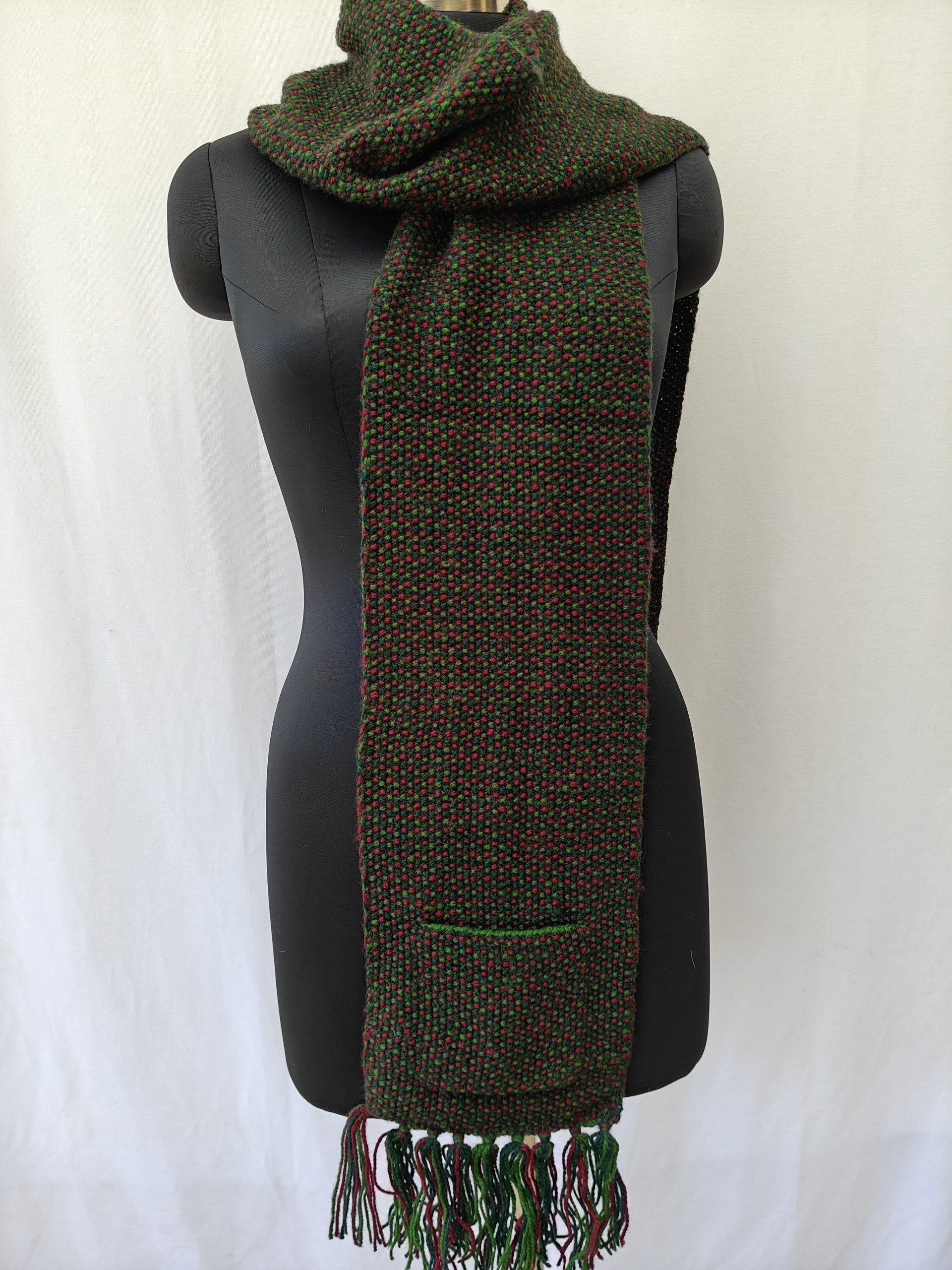 Hand-knitted Muffler (Long) with Pockets - Image 30