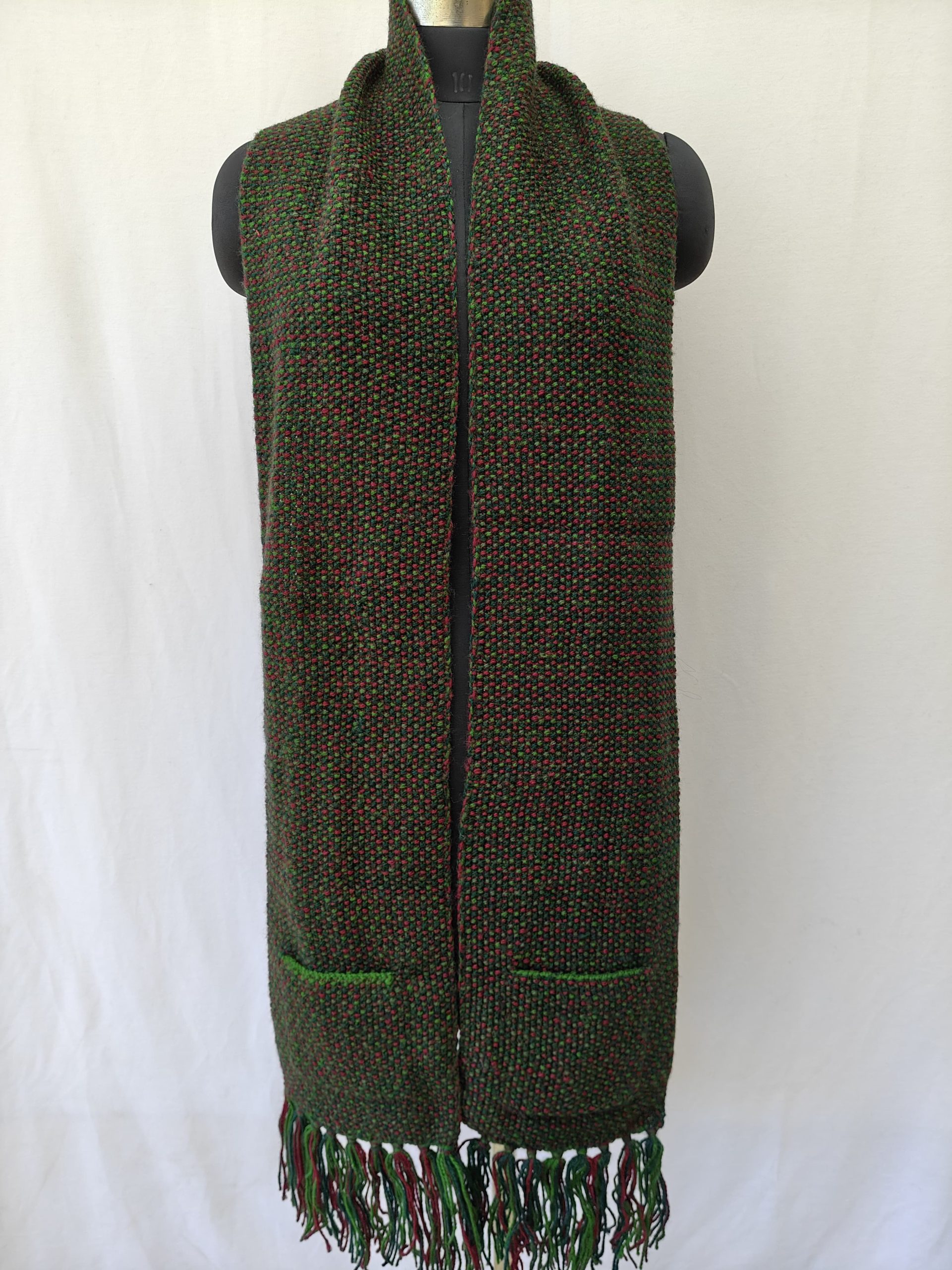 Hand-knitted Muffler (Long) with Pockets - Image 29