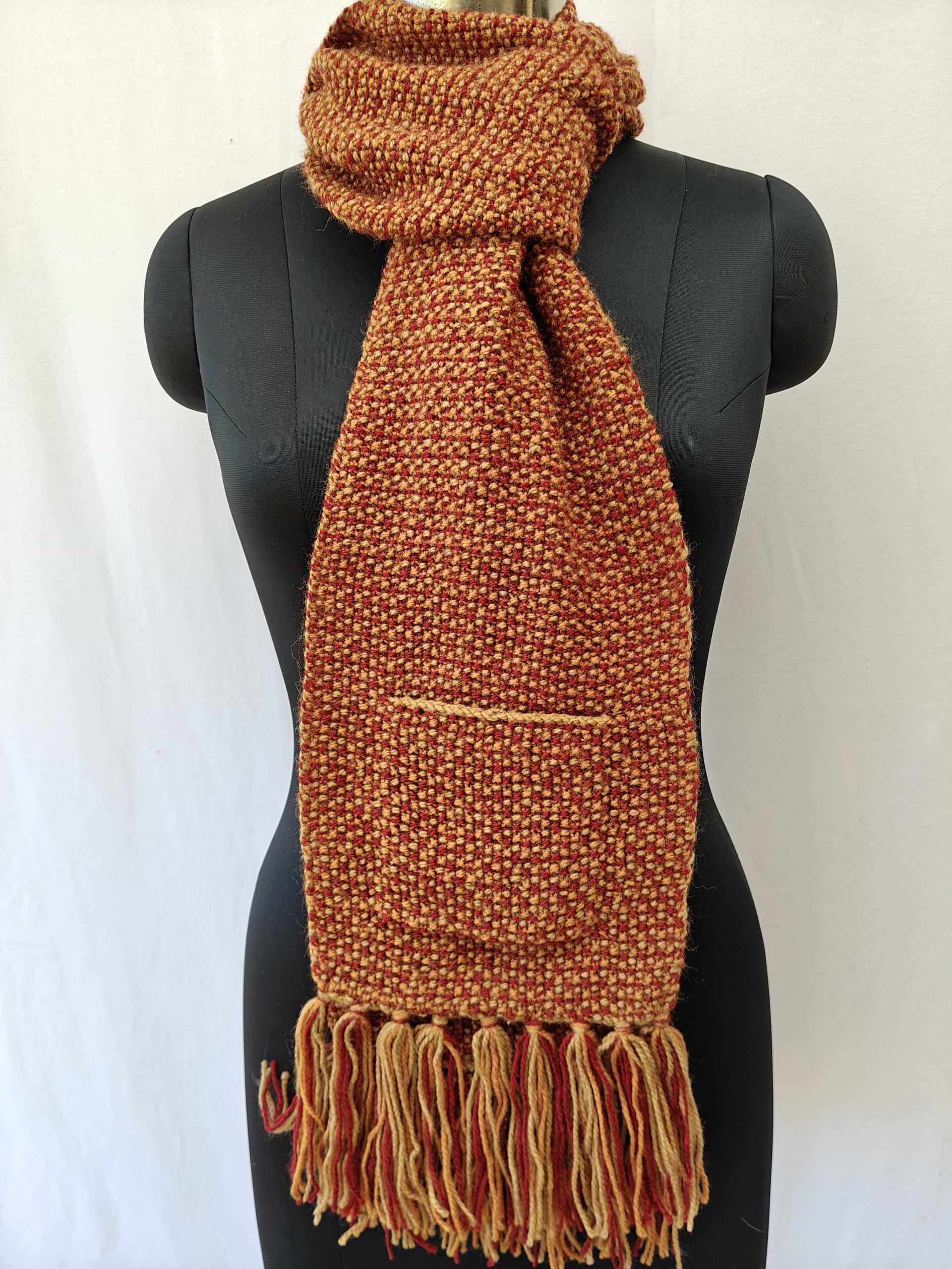 Hand-knitted Muffler (Long) with Pockets - Image 28