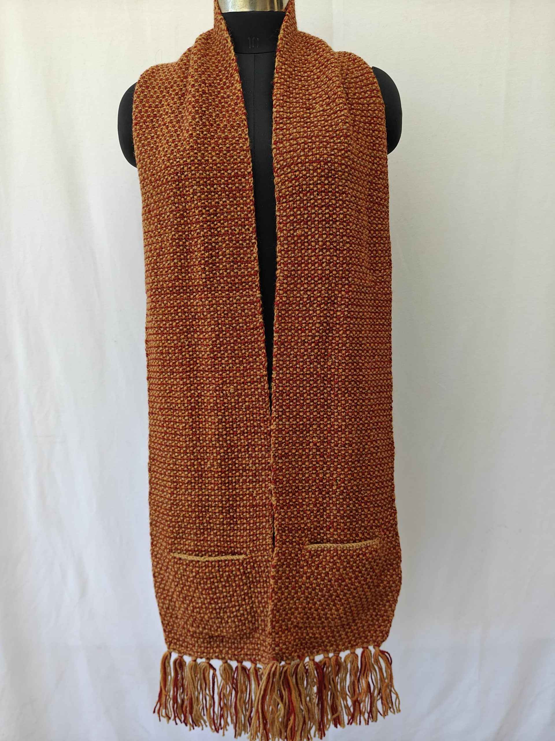 Hand-knitted Muffler (Long) with Pockets - Image 26