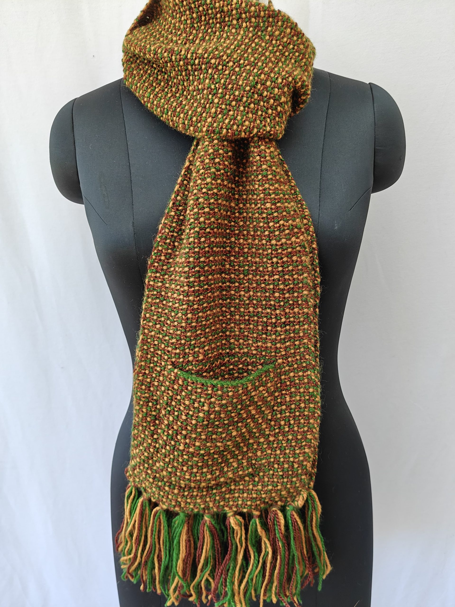 Hand-knitted Muffler (Long) with Pockets - Image 22