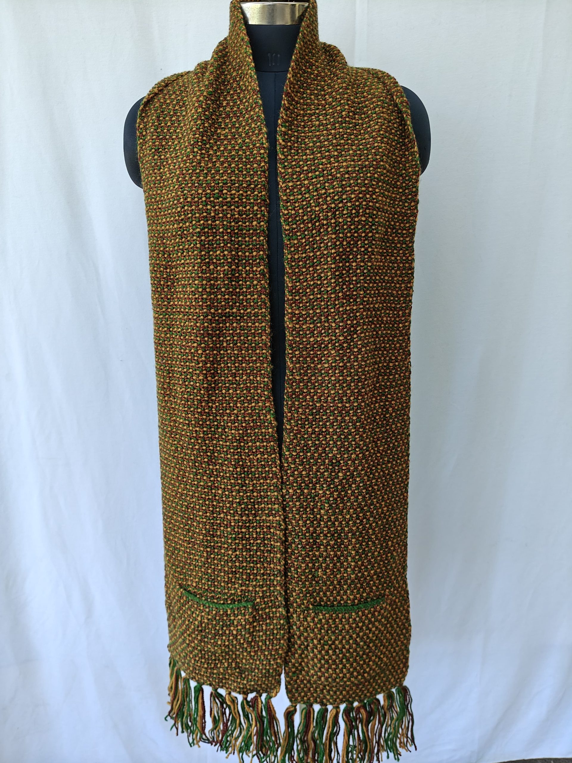 Hand-knitted Muffler (Long) with Pockets - Image 20