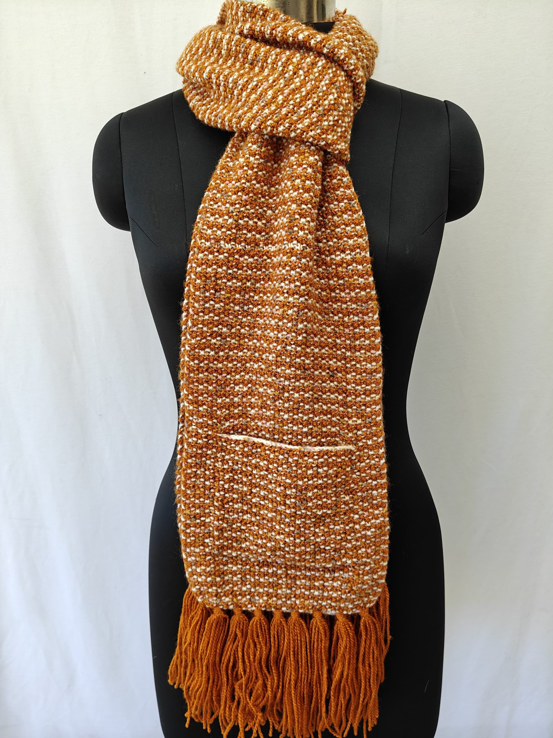 Hand-knitted Muffler (Long) with Pockets - Image 19