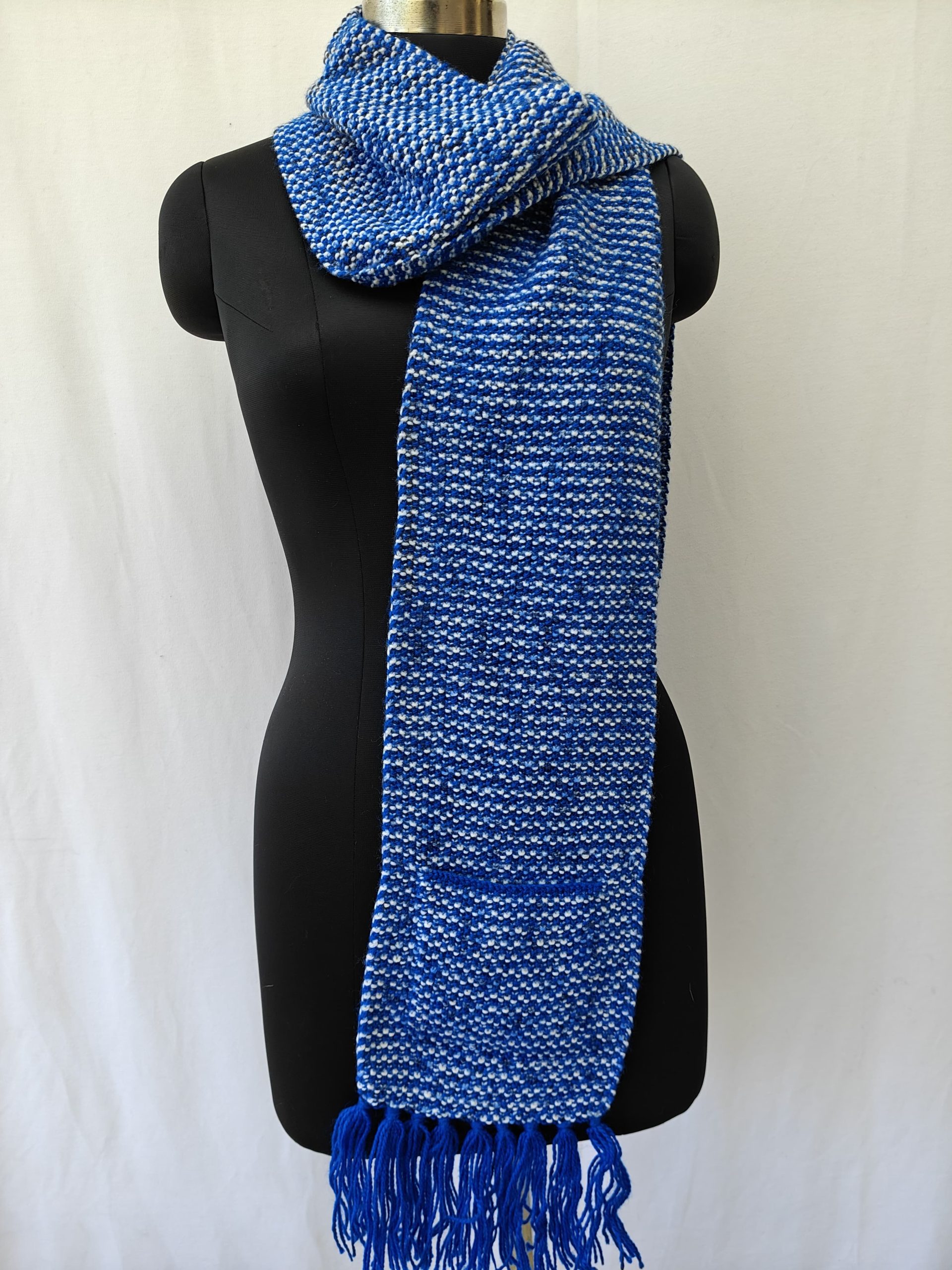 Hand-knitted Muffler (Long) with Pockets - Image 12