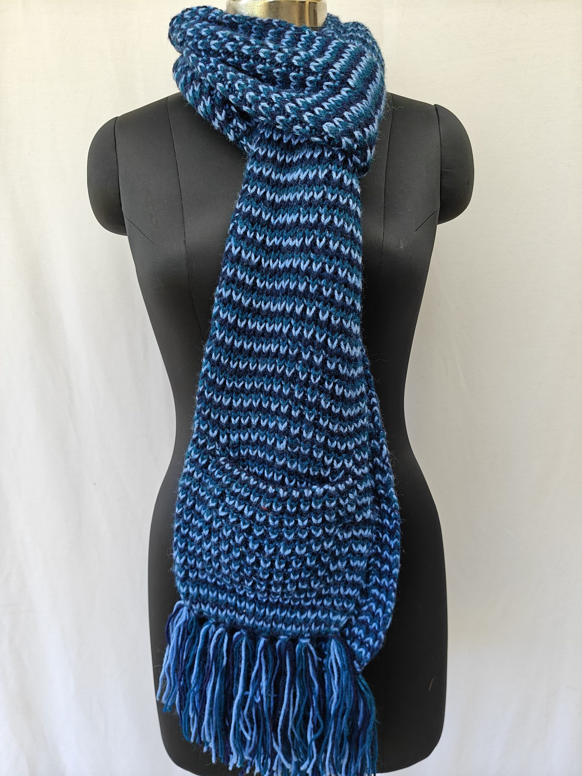 Hand-knitted Muffler (Long) with Pockets - Image 7