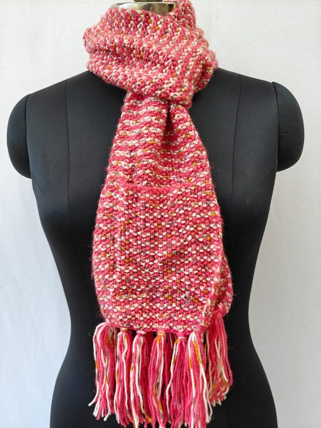 Hand-knitted Muffler (Small) with Pockets - Image 43