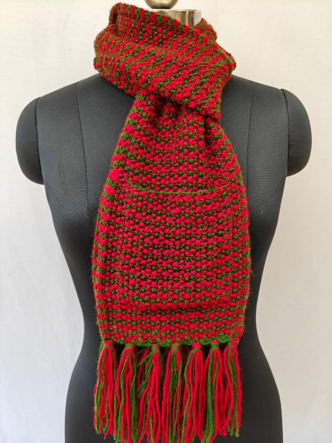 Hand-knitted Muffler (Small) with Pockets - Image 34