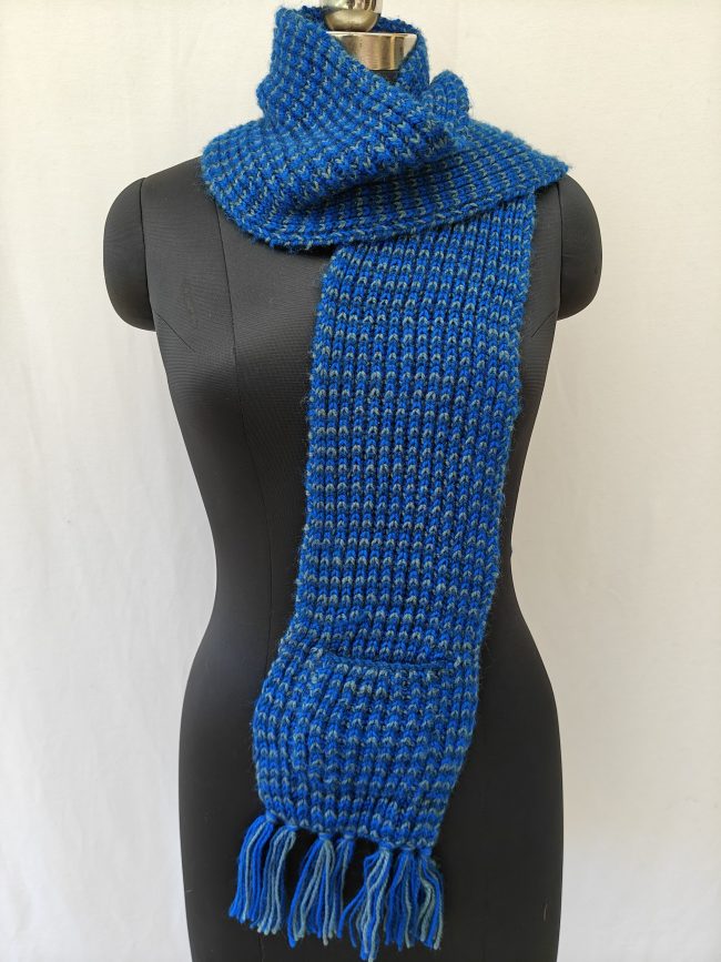 Hand-knitted Muffler (Small) with Pockets - Image 30
