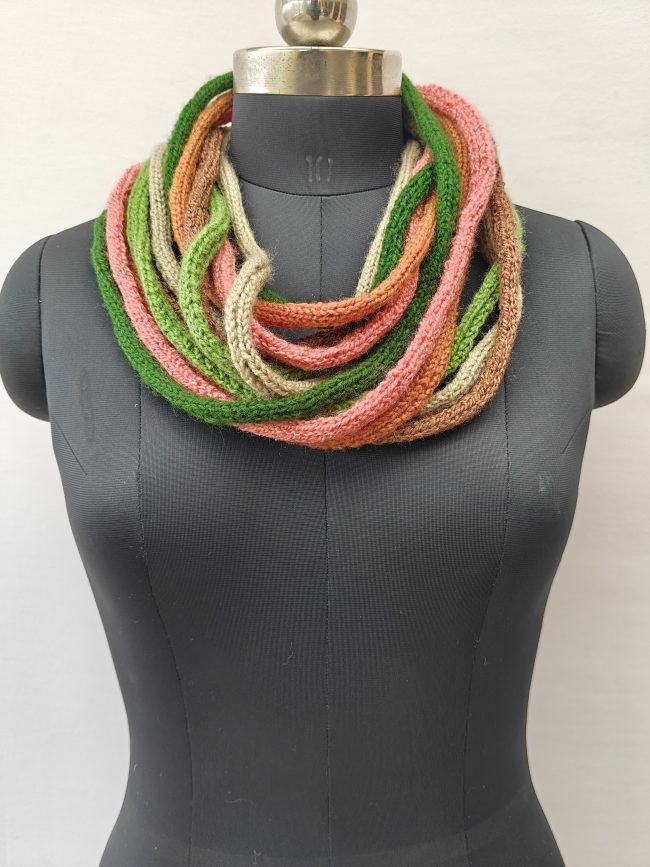 Hand-knitted Strip Muffler - Image 9